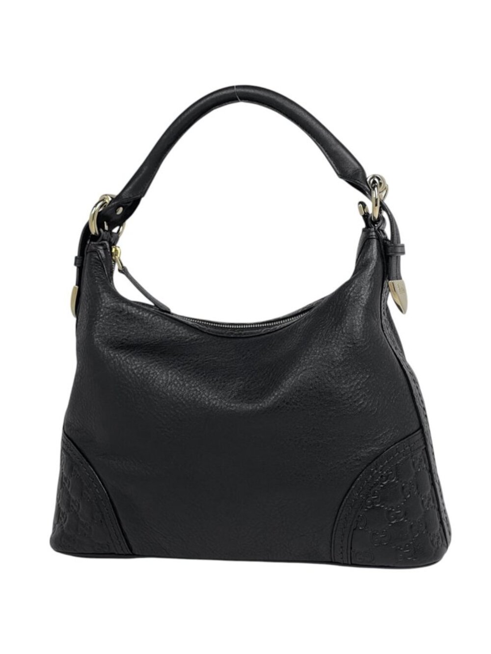 Gucci Shoulder Bag Guccissima Leather Black